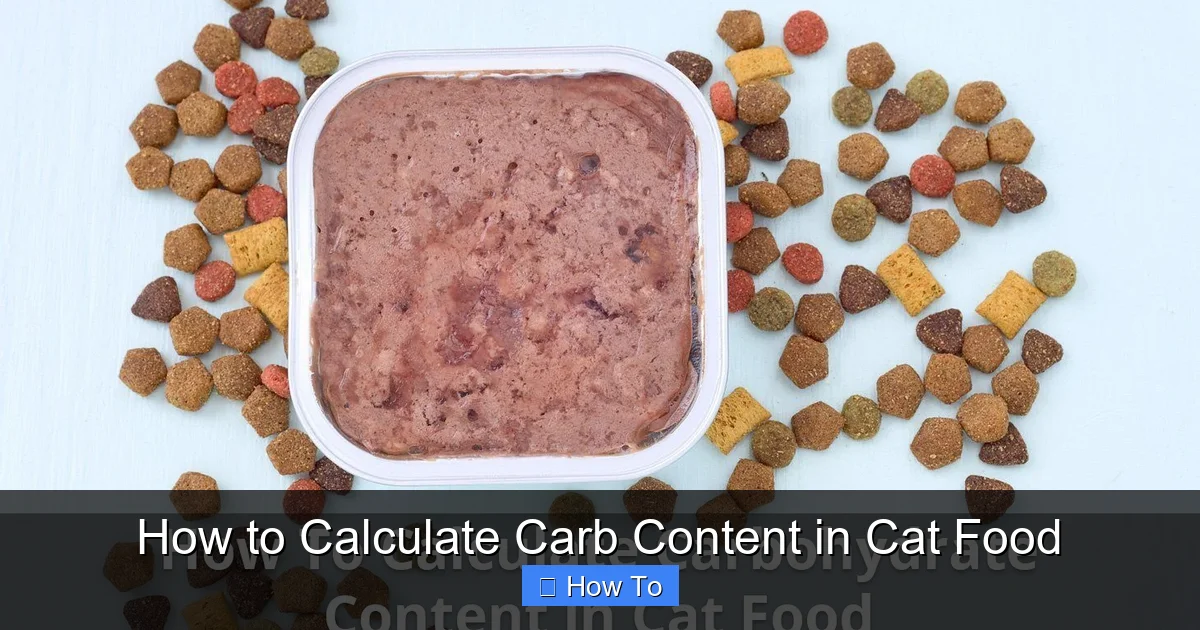 How to Calculate Carb Content in Cat Food