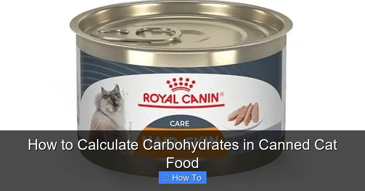 How to Calculate Carbohydrates in Canned Cat Food