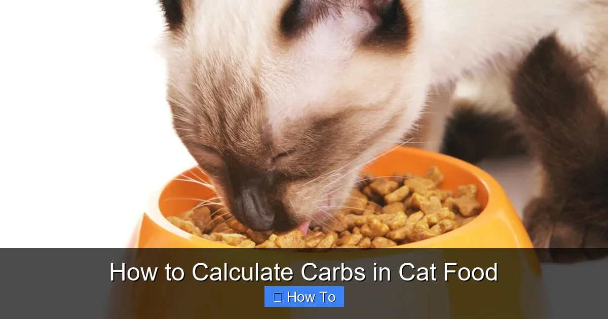 How to Calculate Carbs in Cat Food