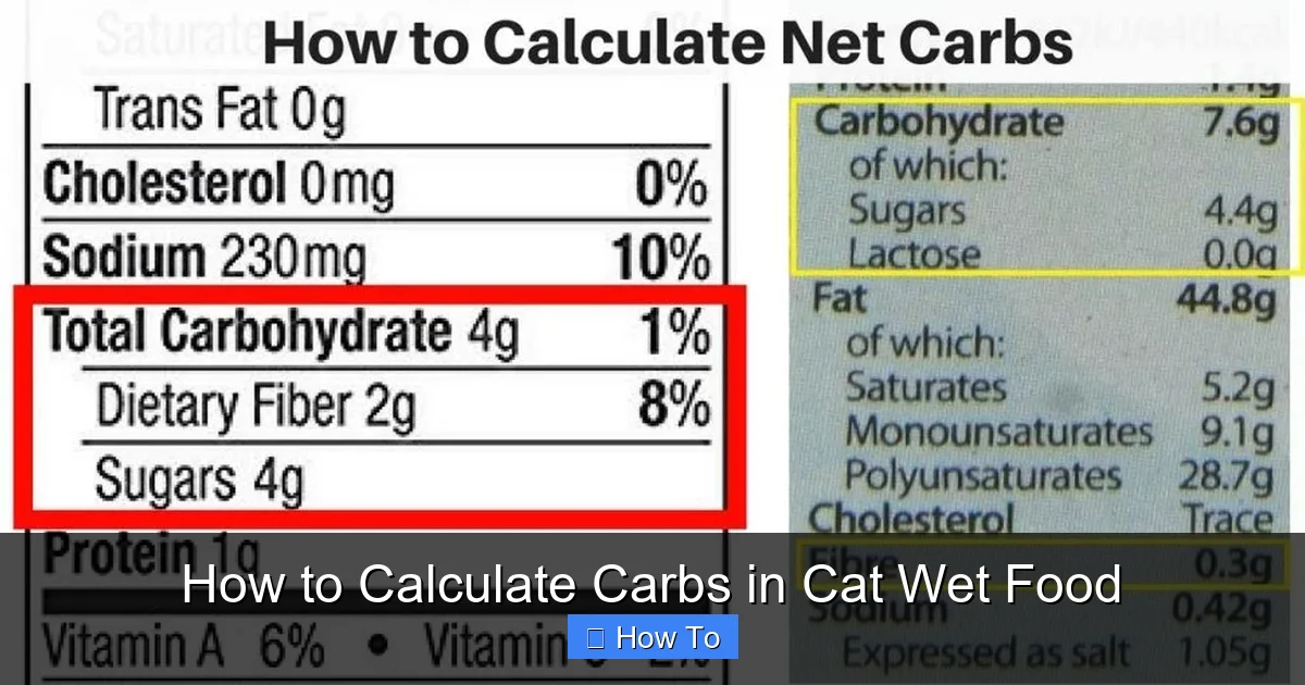 How to Calculate Carbs in Cat Wet Food