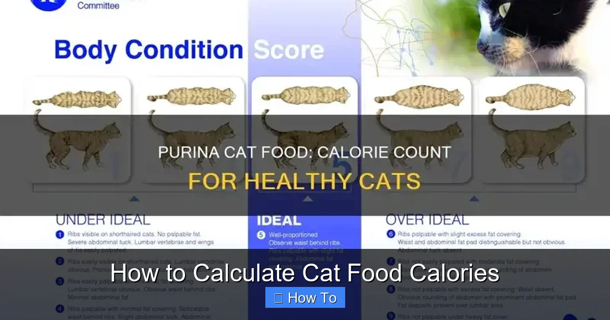 How to Calculate Cat Food Calories