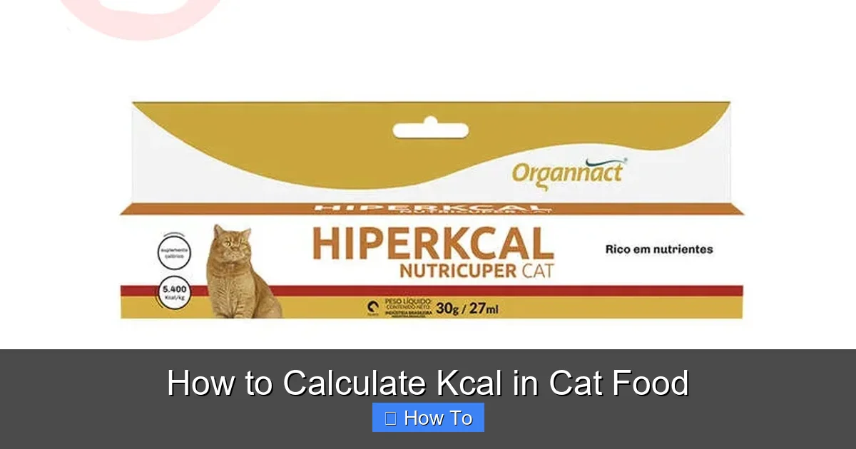 How to Calculate Kcal in Cat Food