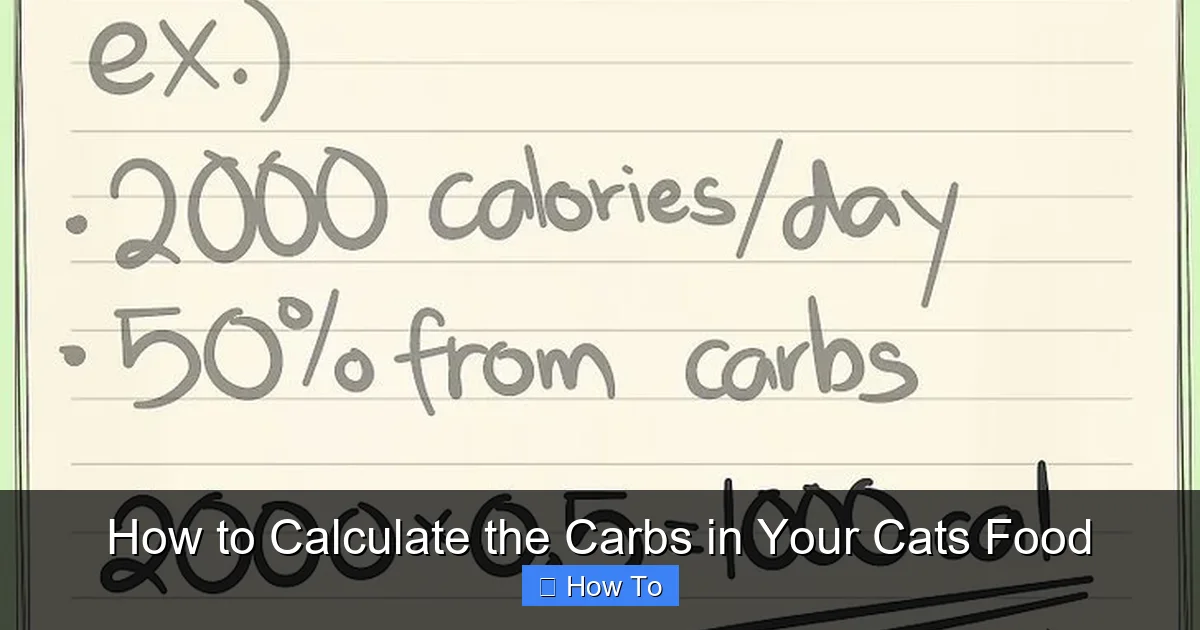 How to Calculate the Carbs in Your Cats Food