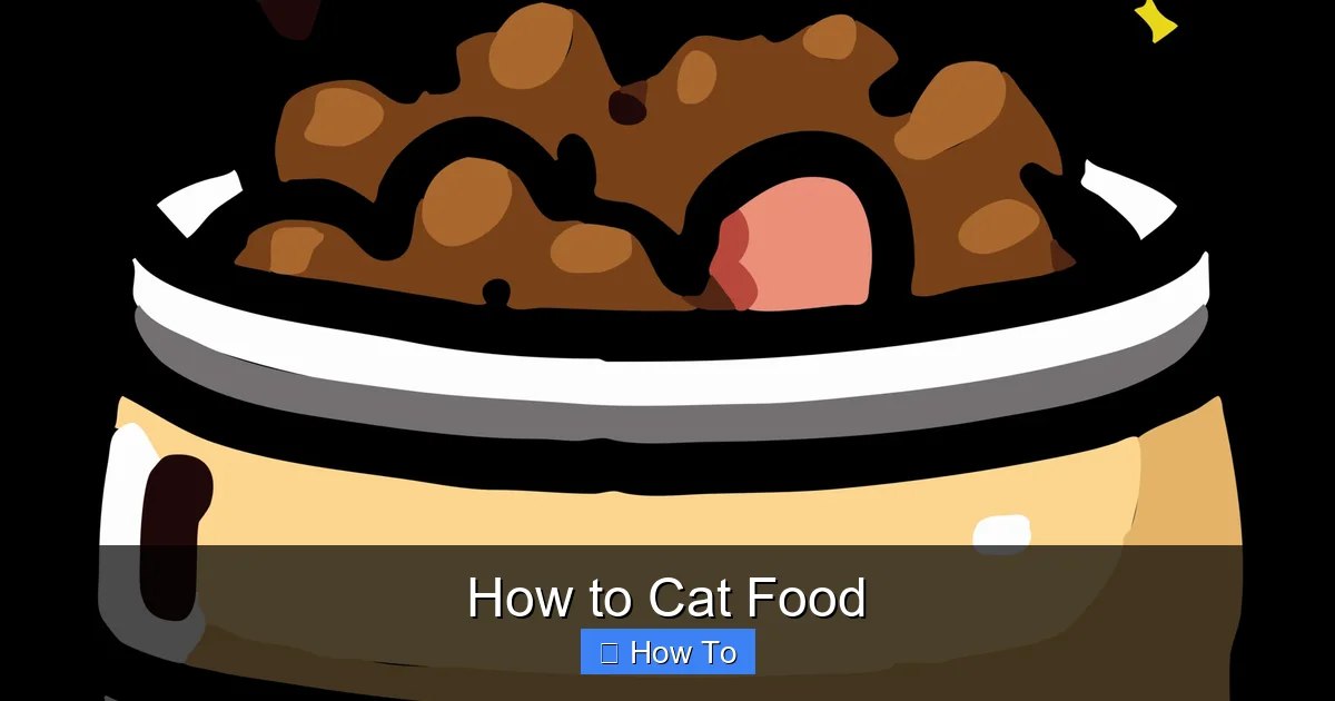 How to Cat Food
