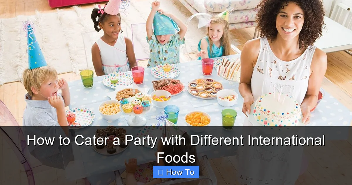 How to Cater a Party with Different International Foods