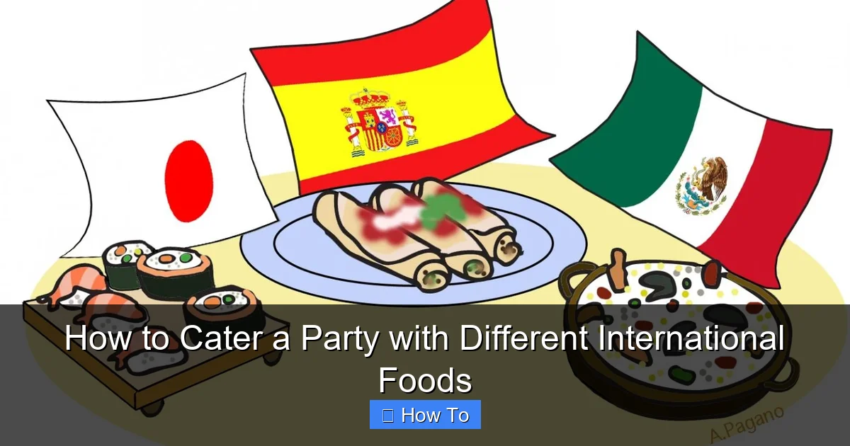 How to Cater a Party with Different International Foods