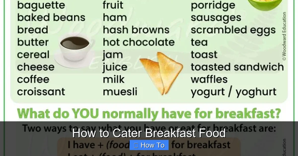 How to Cater Breakfast Food