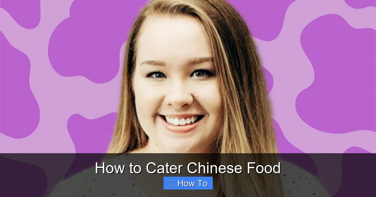How to Cater Chinese Food