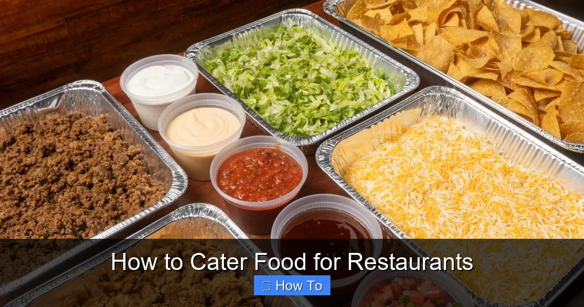 How to Cater Food for Restaurants