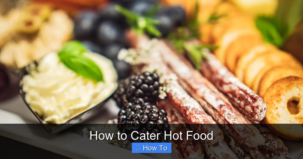 How to Cater Hot Food