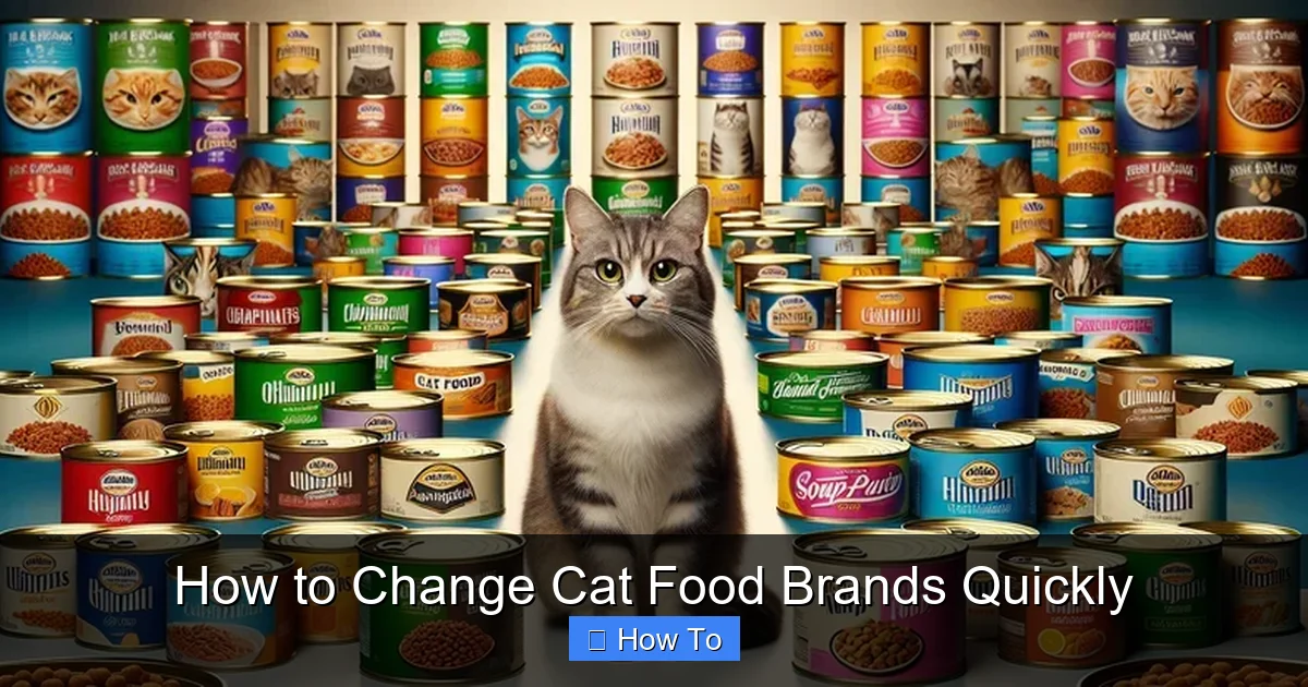 How to Change Cat Food Brands Quickly