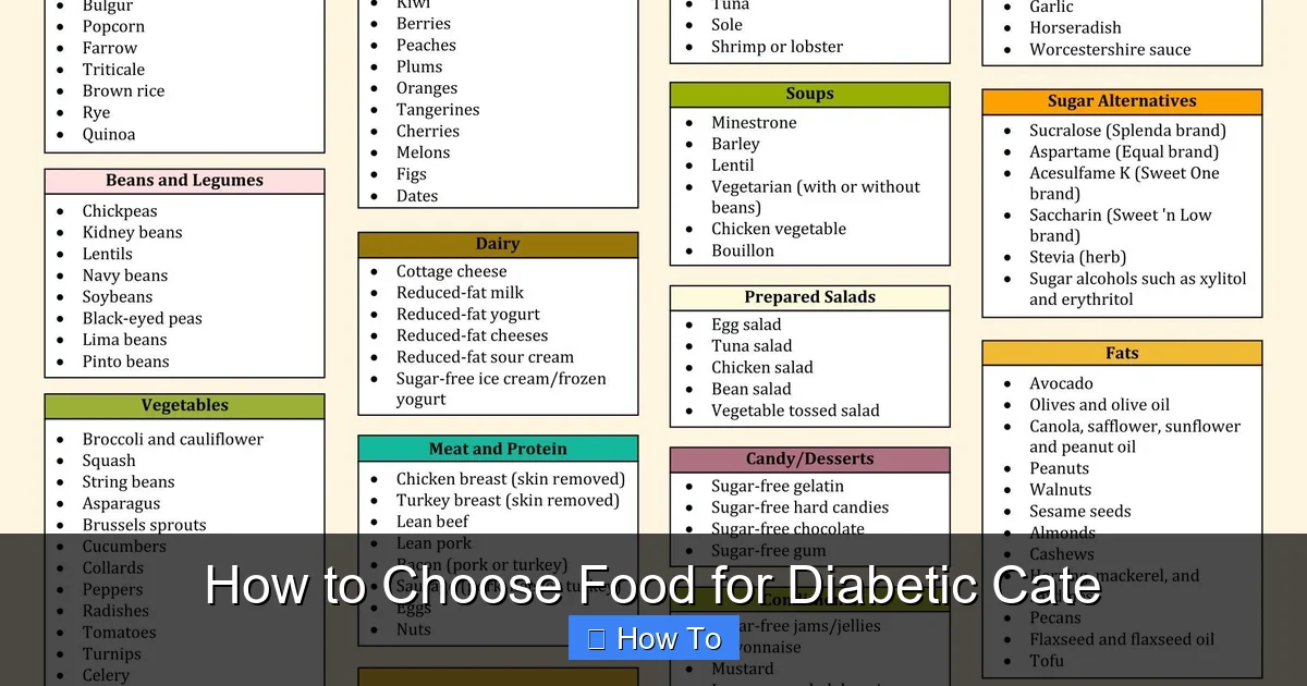 How to Choose Food for Diabetic Cate