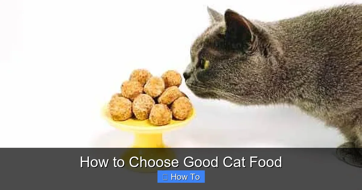 How to Choose Good Cat Food