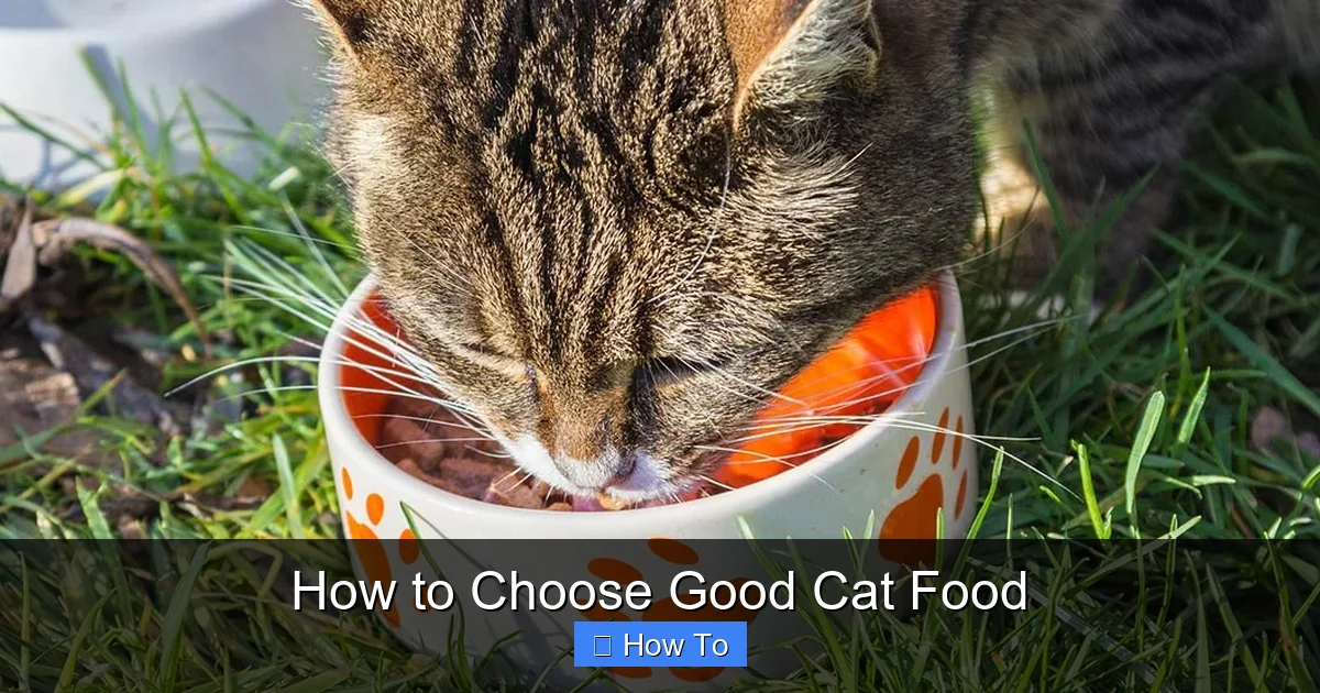 How to Choose Good Cat Food