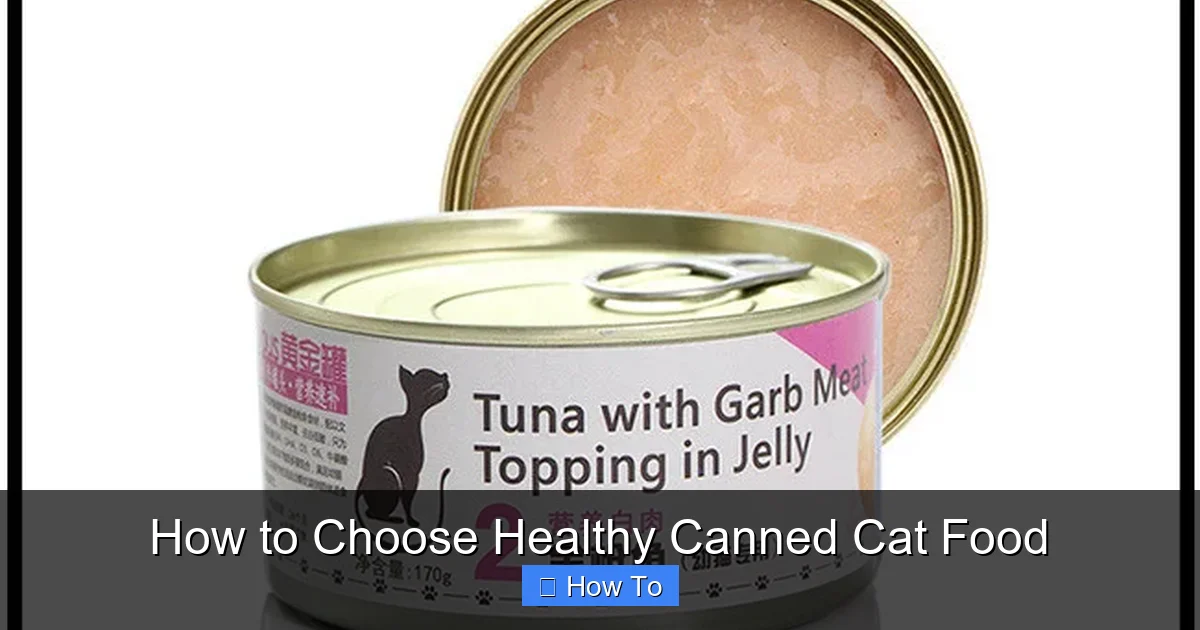 How to Choose Healthy Canned Cat Food