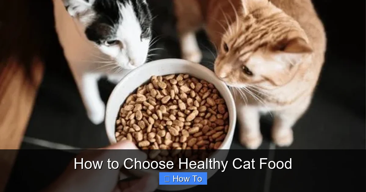How to Choose Healthy Cat Food