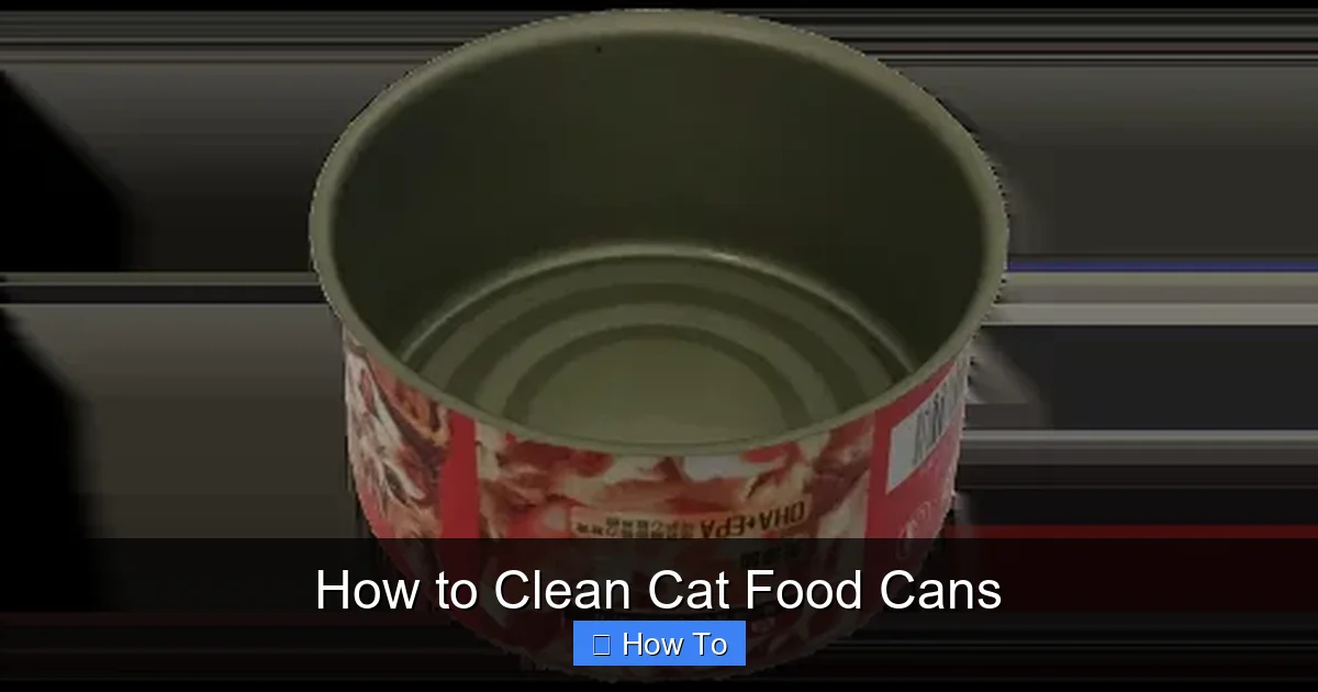 How to Clean Cat Food Cans