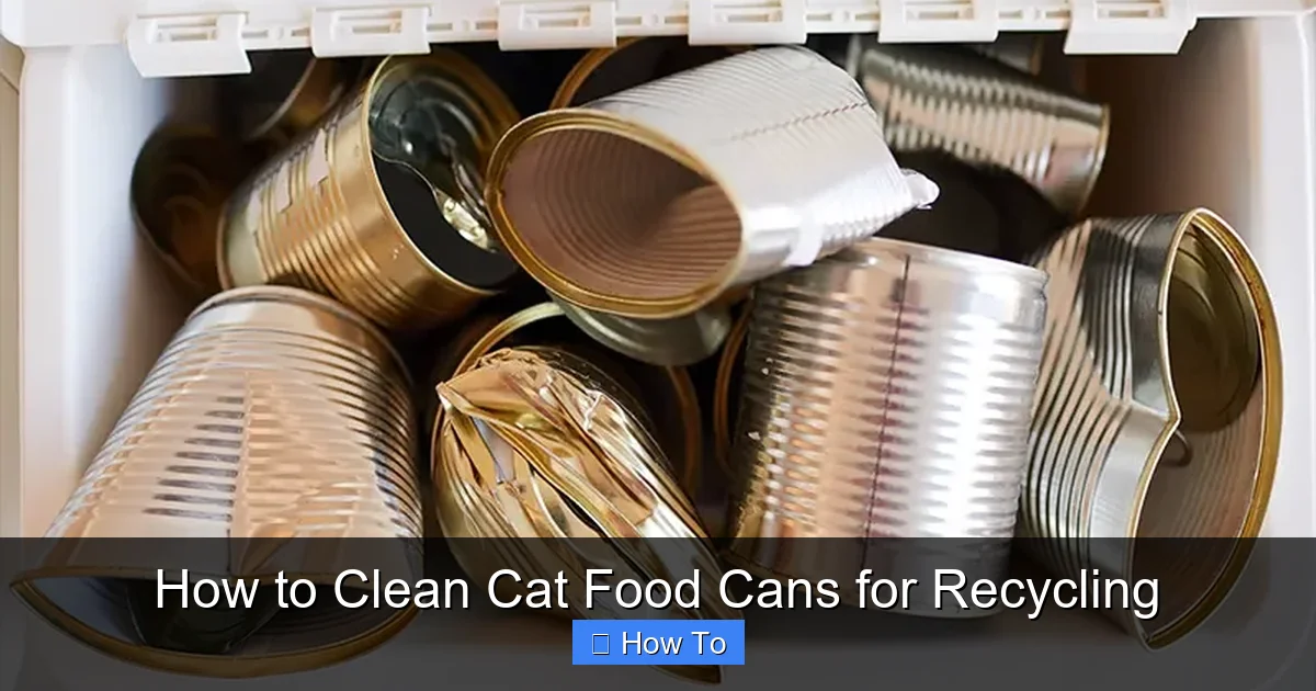 How to Clean Cat Food Cans for Recycling
