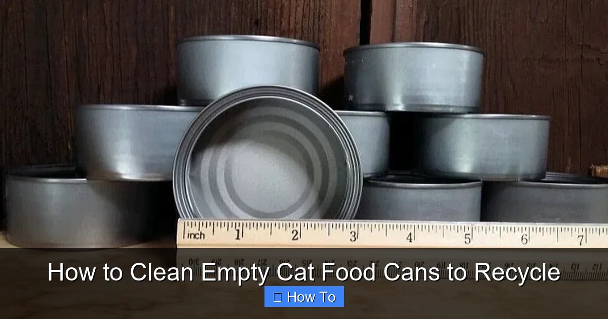 How to Clean Empty Cat Food Cans to Recycle