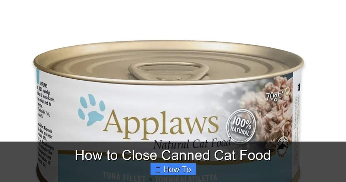 How to Close Canned Cat Food
