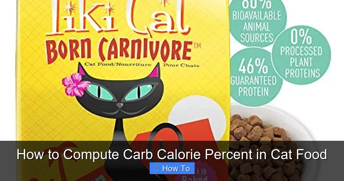 How to Compute Carb Calorie Percent in Cat Food