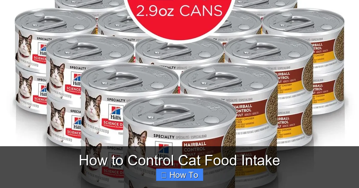 How to Control Cat Food Intake