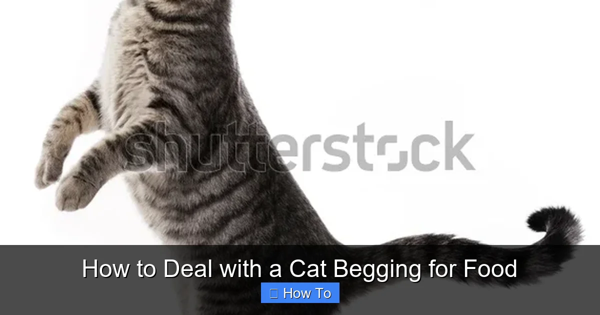 How to Deal with a Cat Begging for Food