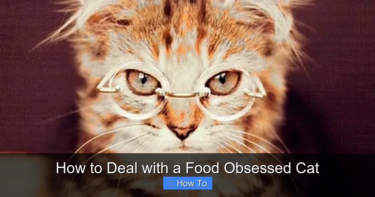 How to Deal with a Food Obsessed Cat