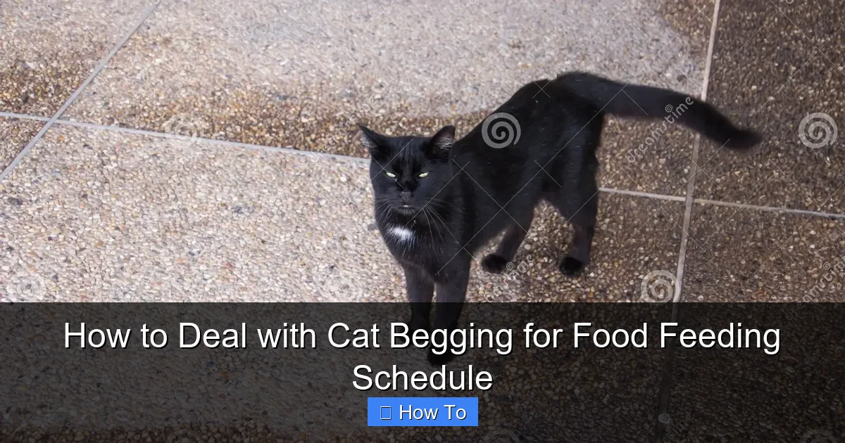 How to Deal with Cat Begging for Food Feeding Schedule