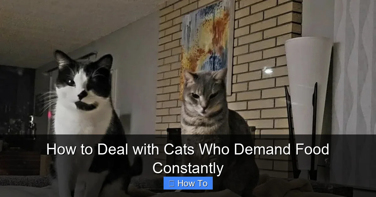 How to Deal with Cats Who Demand Food Constantly