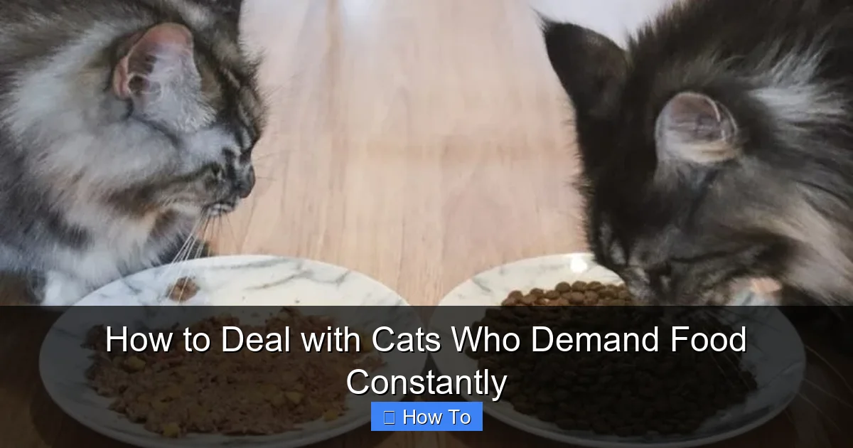 How to Deal with Cats Who Demand Food Constantly
