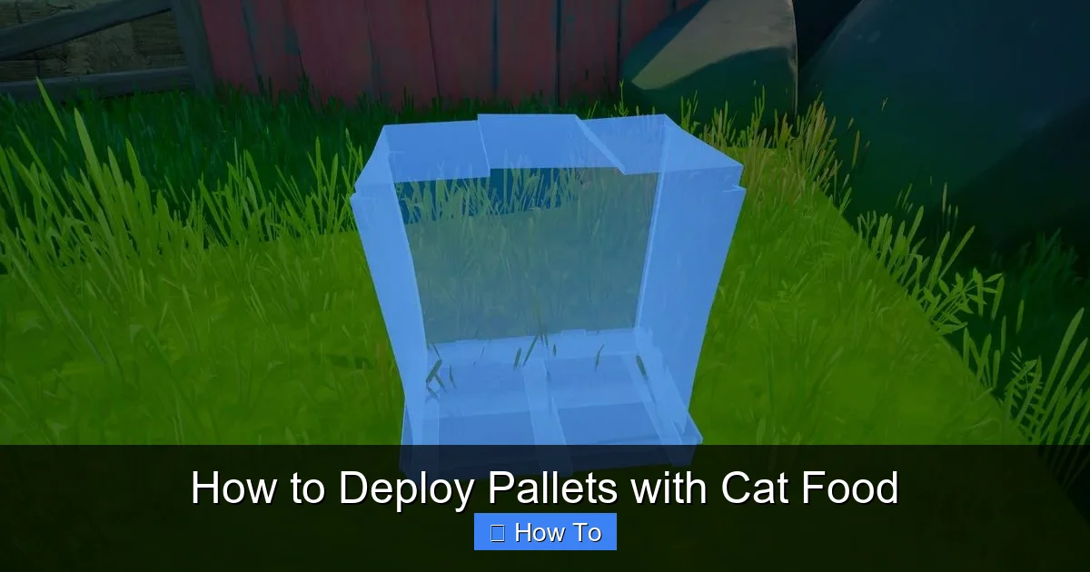 How to Deploy Pallets with Cat Food