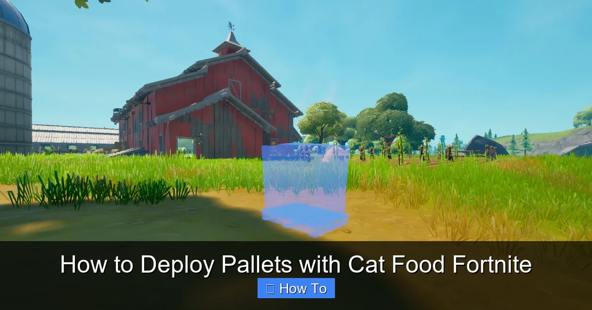 How to Deploy Pallets with Cat Food Fortnite