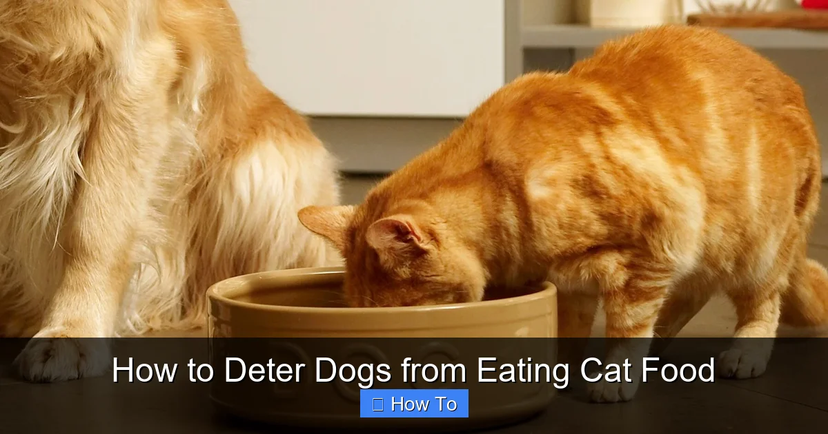 How to Deter Dogs from Eating Cat Food