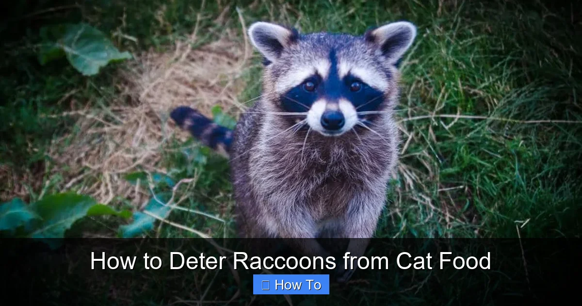How to Deter Raccoons from Cat Food