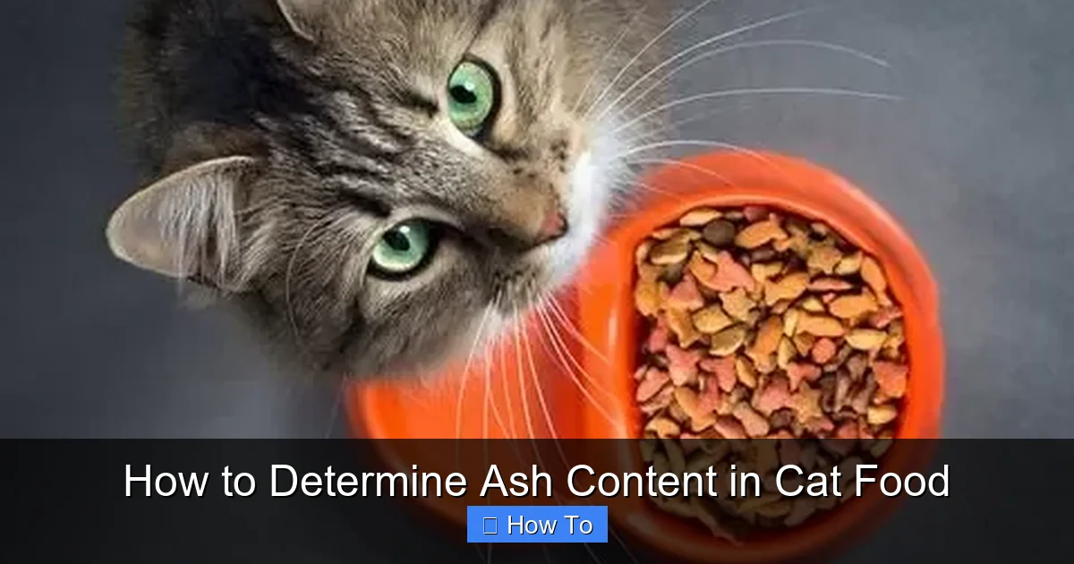 How to Determine Ash Content in Cat Food
