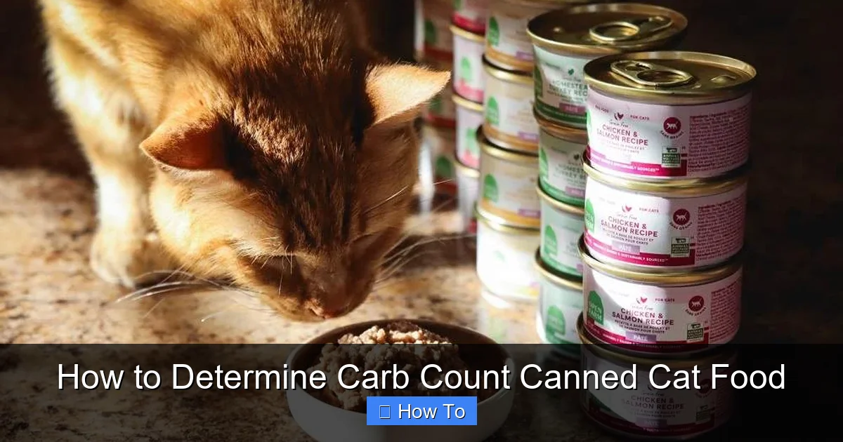 How to Determine Carb Count Canned Cat Food