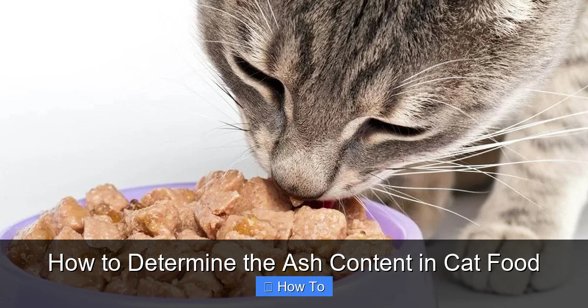 How to Determine the Ash Content in Cat Food