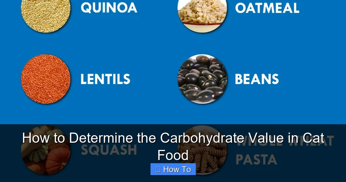 How to Determine the Carbohydrate Value in Cat Food