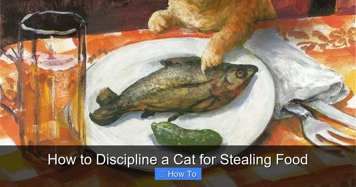 How to Discipline a Cat for Stealing Food