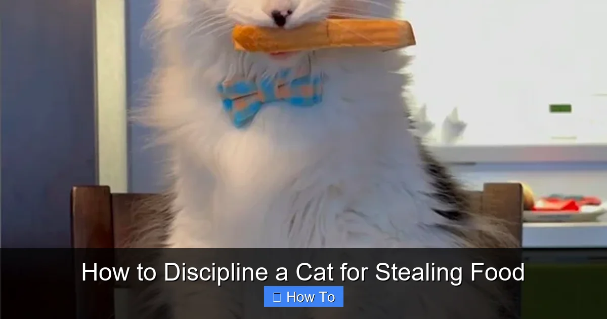 How to Discipline a Cat for Stealing Food