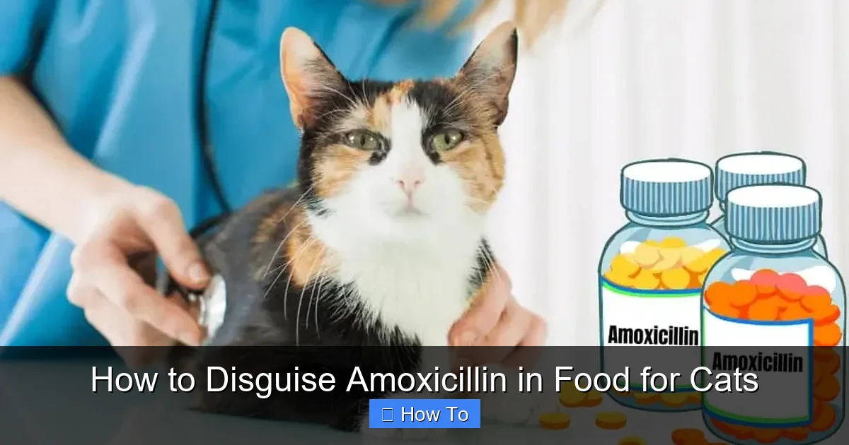 How to Disguise Amoxicillin in Food for Cats