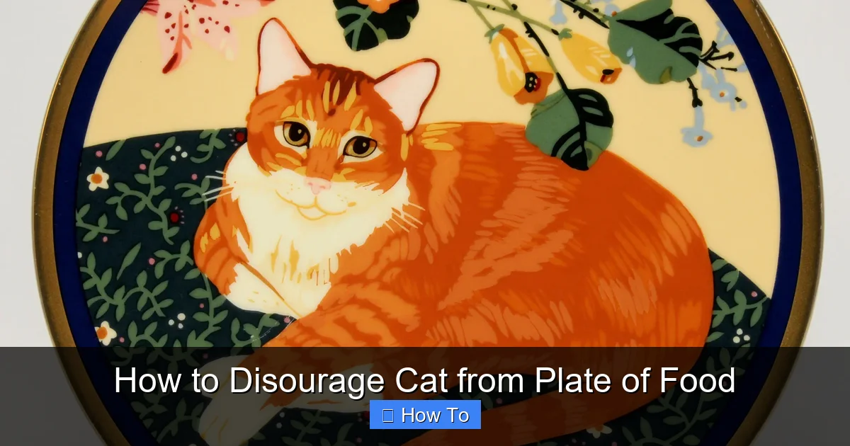 How to Disourage Cat from Plate of Food