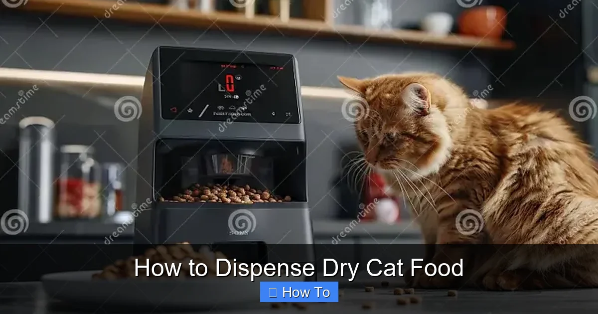 How to Dispense Dry Cat Food