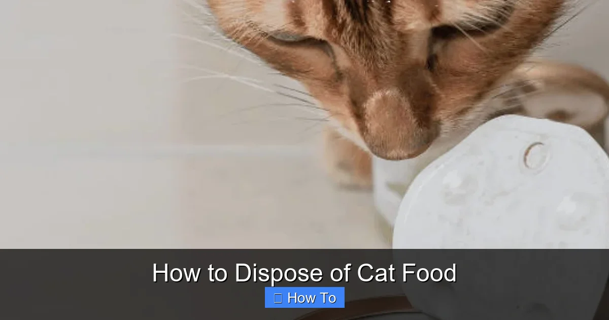 How to Dispose of Cat Food