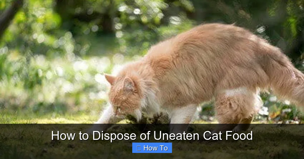 How to Dispose of Uneaten Cat Food