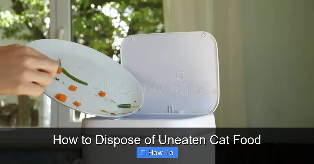 How to Dispose of Uneaten Cat Food