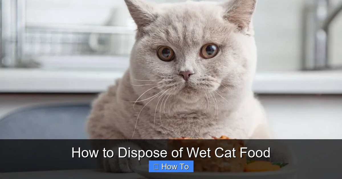 How to Dispose of Wet Cat Food