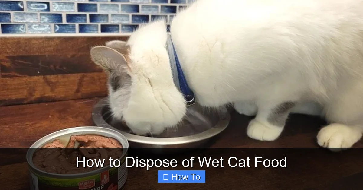 How to Dispose of Wet Cat Food