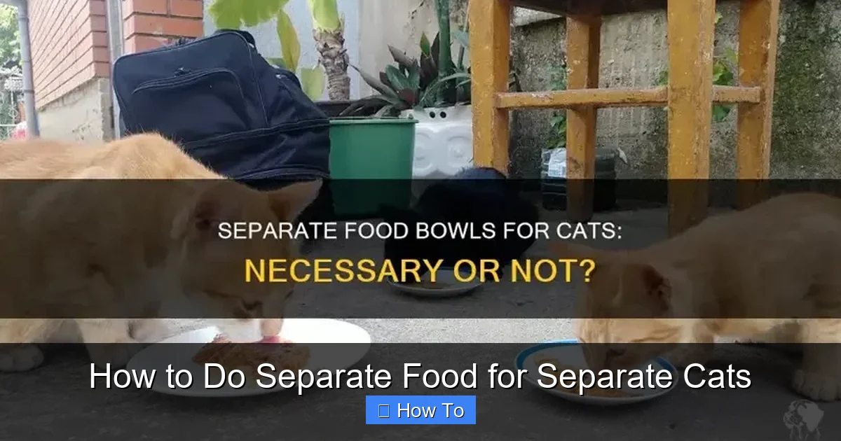 How to Do Separate Food for Separate Cats
